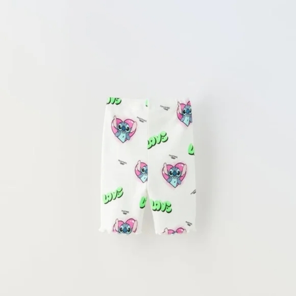 ZARA STITCH LOVE DISNEY BIKE SHORTS - Picture 2 of 3